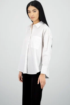 Shasa Long Sleeve Polo Neck Blouse