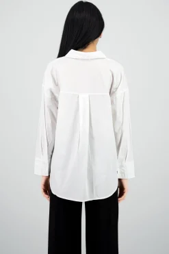 Shasa Long Sleeve Polo Neck Blouse