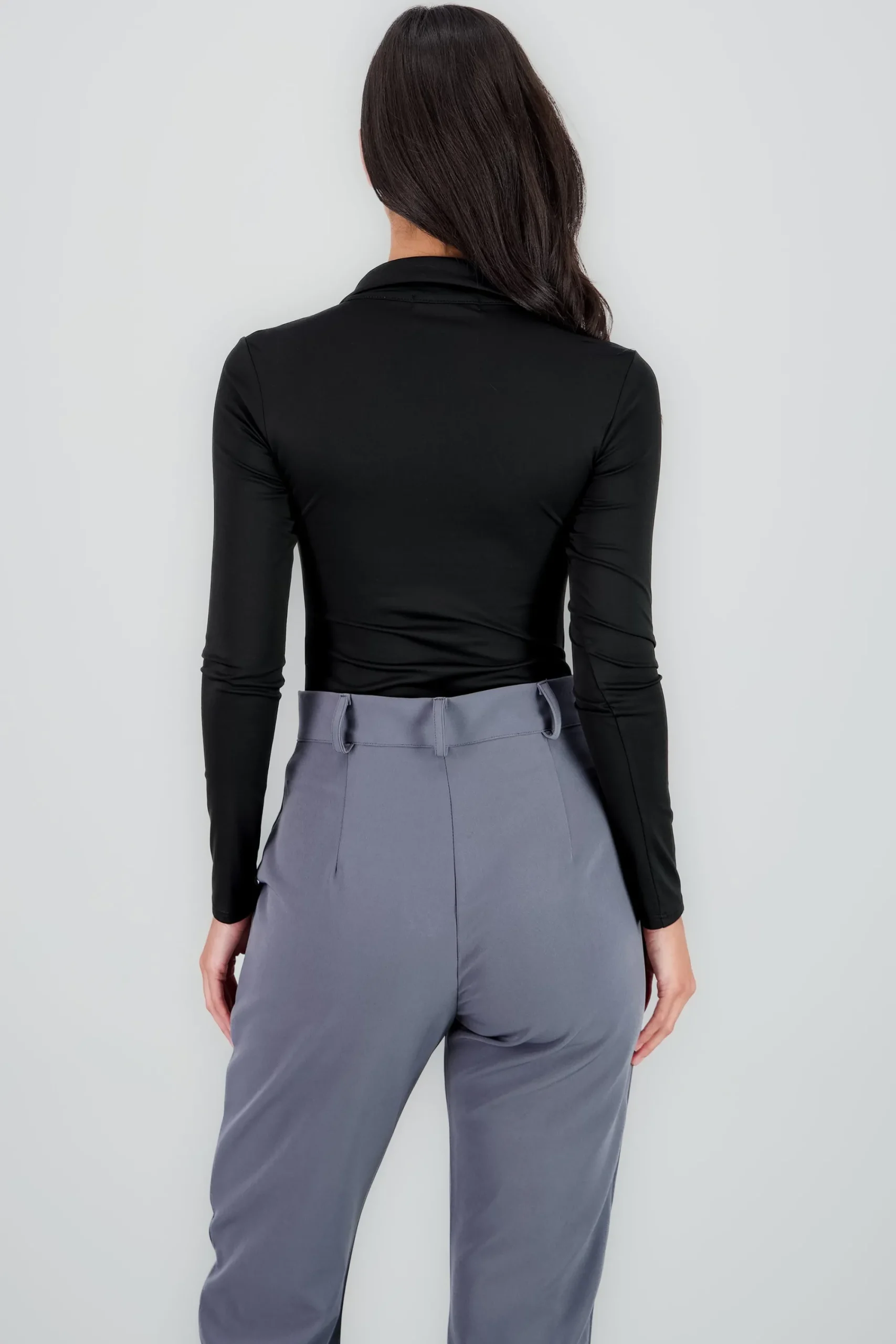 Shasa Long Sleeve Polo Neck Bodysuit