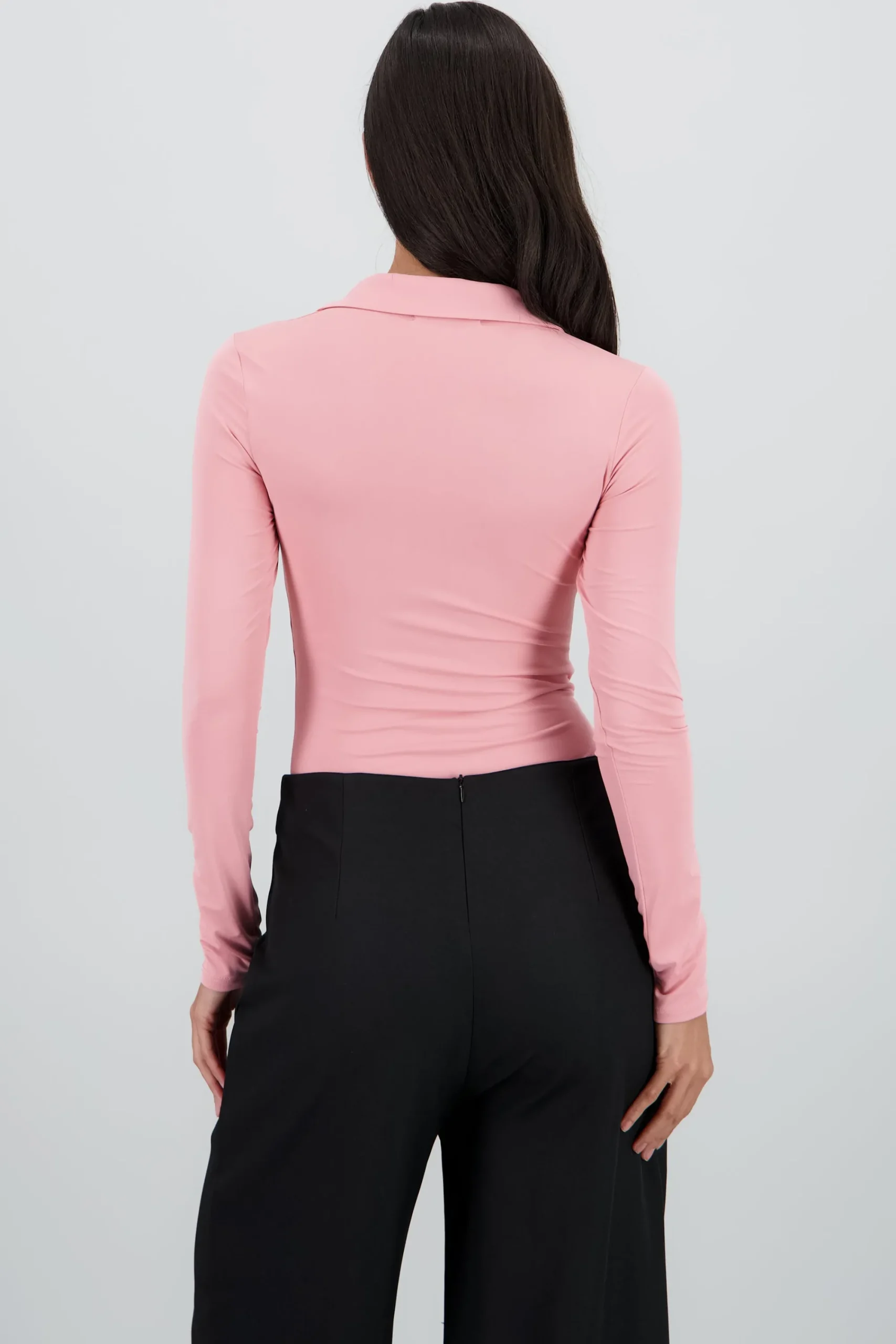 Shasa Long Sleeve Polo Neck Bodysuit