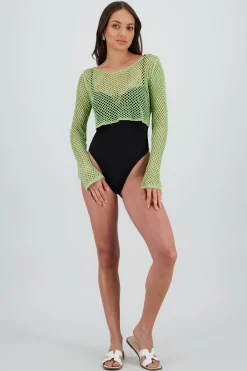 Shasa Long Sleeve Red Knit Top