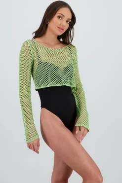 Shasa Long Sleeve Red Knit Top