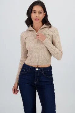 Shasa Long Sleeve Ribbed Sweater