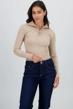 Shasa Long Sleeve Ribbed Sweater