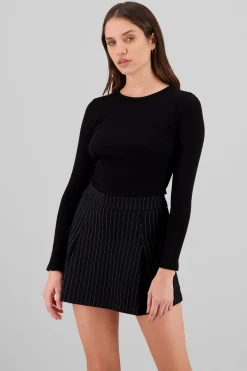Shasa Long Sleeve Ribbed Top