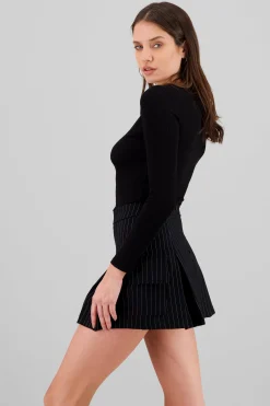 Shasa Long Sleeve Ribbed Top