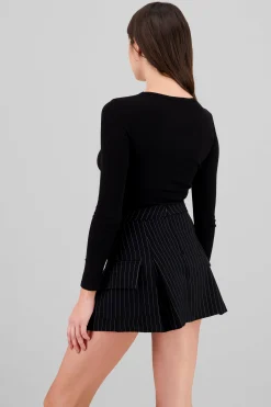 Shasa Long Sleeve Ribbed Top
