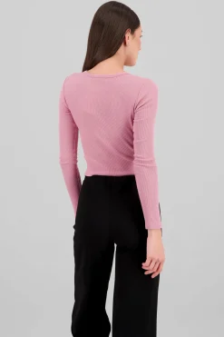 Shasa Long Sleeve Ribbed Top