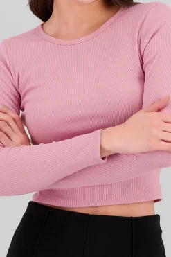 Shasa Long Sleeve Ribbed Top
