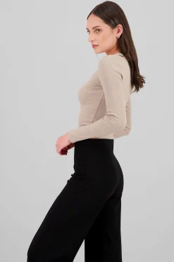 Shasa Long Sleeve Ribbed Top