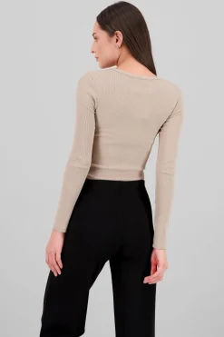 Shasa Long Sleeve Ribbed Top