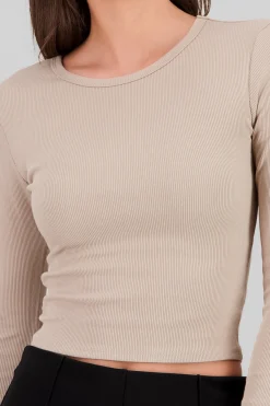 Shasa Long Sleeve Ribbed Top