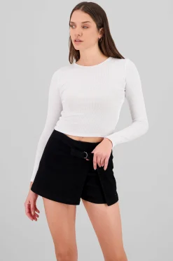 Shasa Long Sleeve Ribbed Top