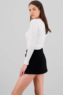 Shasa Long Sleeve Ribbed Top
