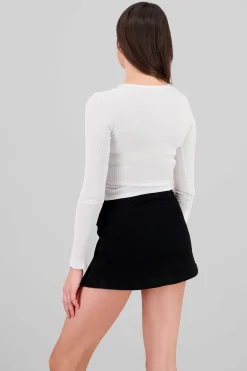 Shasa Long Sleeve Ribbed Top