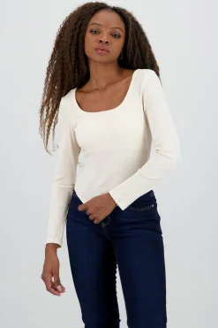 Shasa Long Sleeve Round Neck Blouse