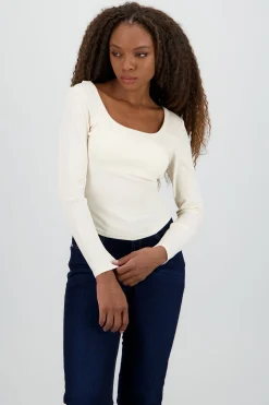 Shasa Long Sleeve Round Neck Blouse