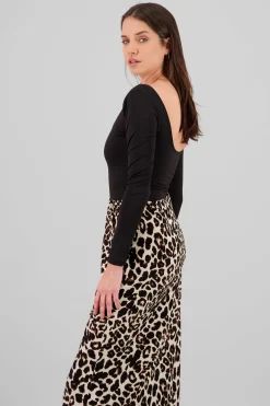 Shasa Long Sleeve Round Neck Bodysuit