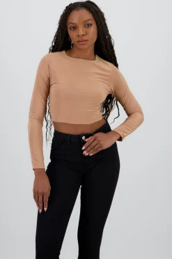 Shasa Long Sleeve Round Neck Top