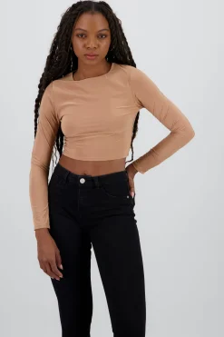 Shasa Long Sleeve Round Neck Top