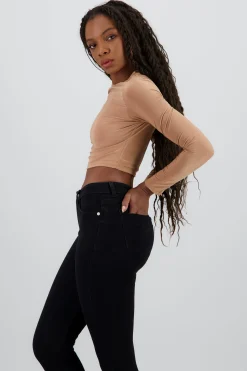 Shasa Long Sleeve Round Neck Top