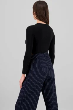 Shasa Long Sleeve Round Neck Top