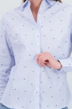 Shasa Long Sleeve Shirt with Bow Back