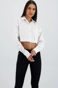 Shasa Long Sleeve Shirt with Pocket Detail