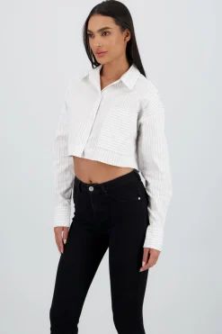 Shasa Long Sleeve Shirt with Pocket Detail