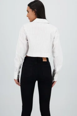 Shasa Long Sleeve Shirt with Pocket Detail