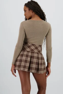 Shasa Long Sleeve Solid Bodysuit