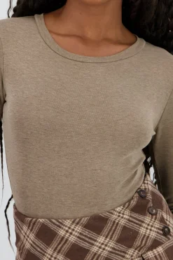 Shasa Long Sleeve Solid Bodysuit