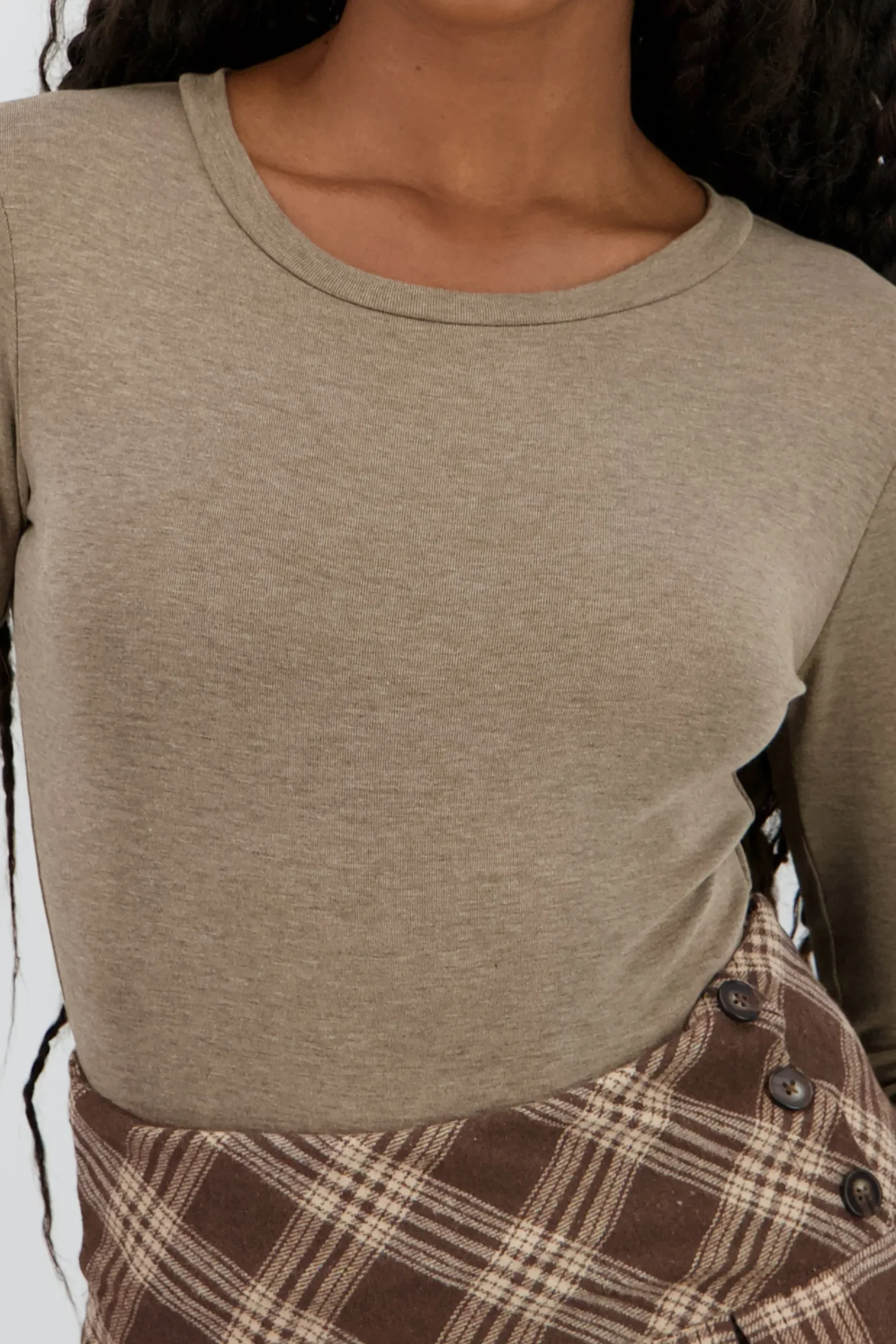 Shasa Long Sleeve Solid Bodysuit