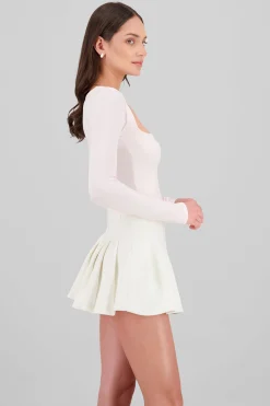 Shasa Long Sleeve Square Neck Blouse