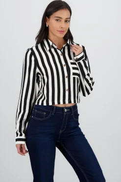 Shasa Long Sleeve Striped Cuff Shirt