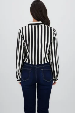 Shasa Long Sleeve Striped Cuff Shirt
