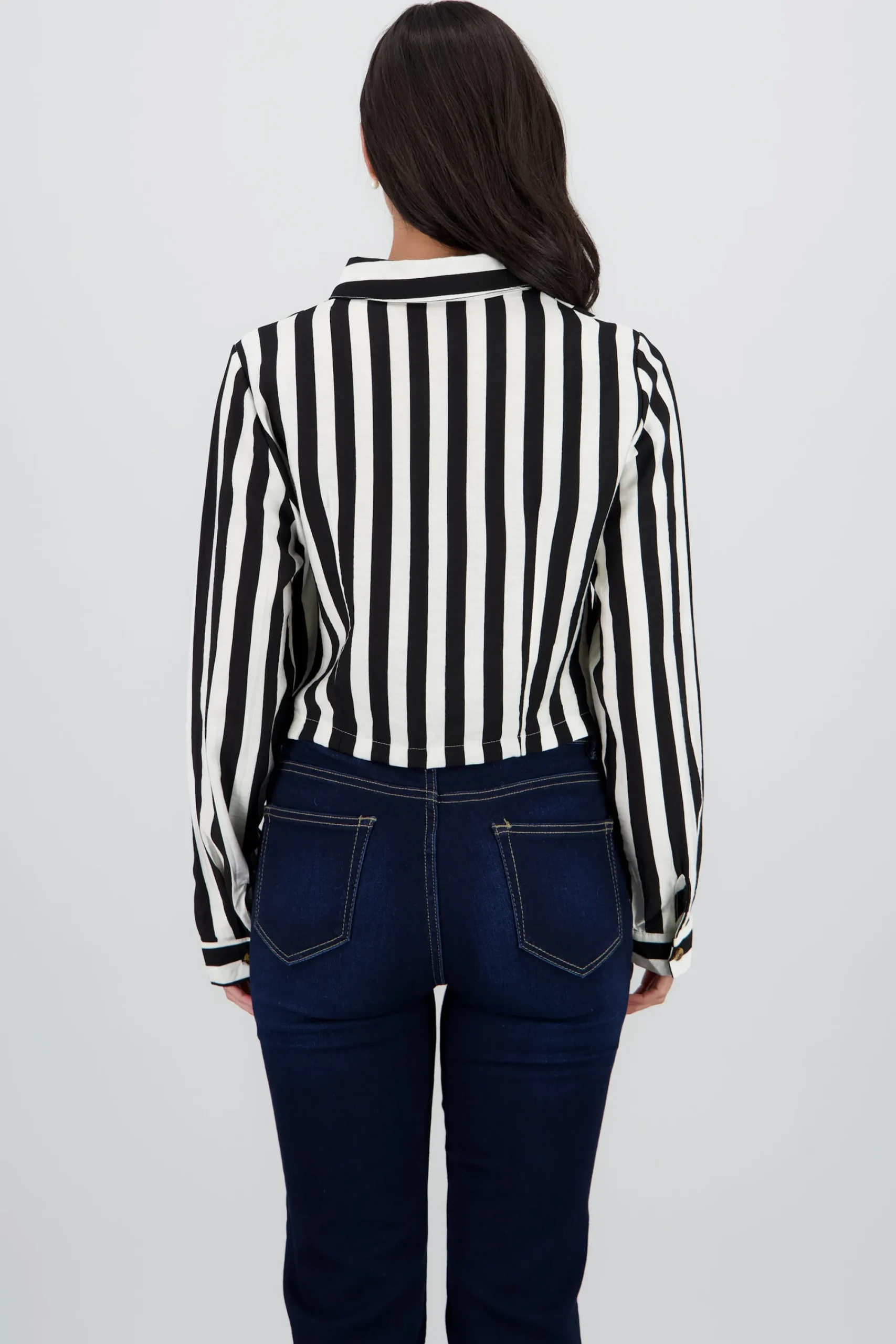 Shasa Long Sleeve Striped Cuff Shirt