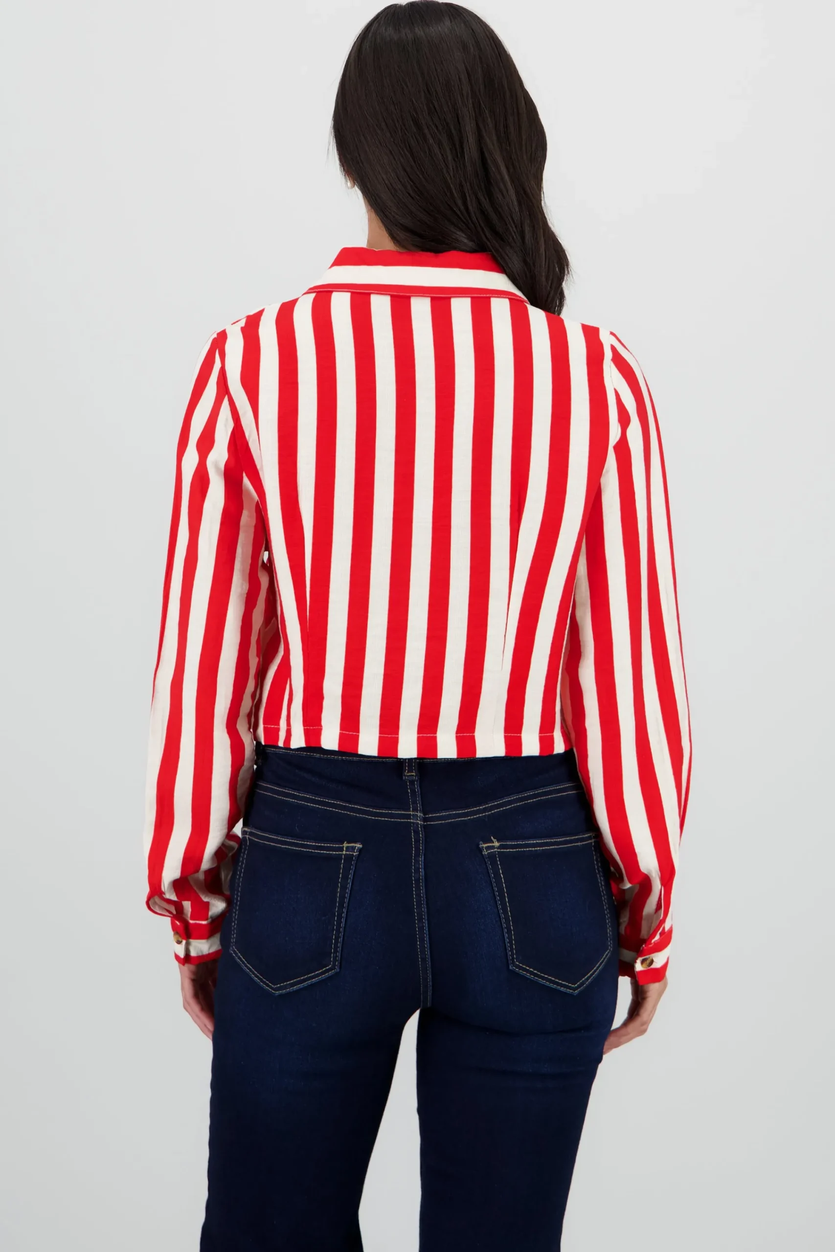 Shasa Long Sleeve Striped Cuff Shirt