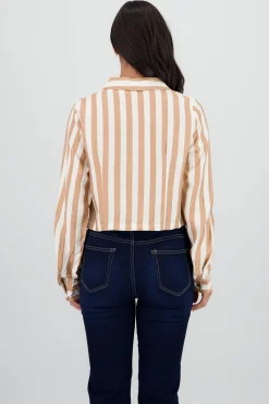 Shasa Long Sleeve Striped Cuff Shirt
