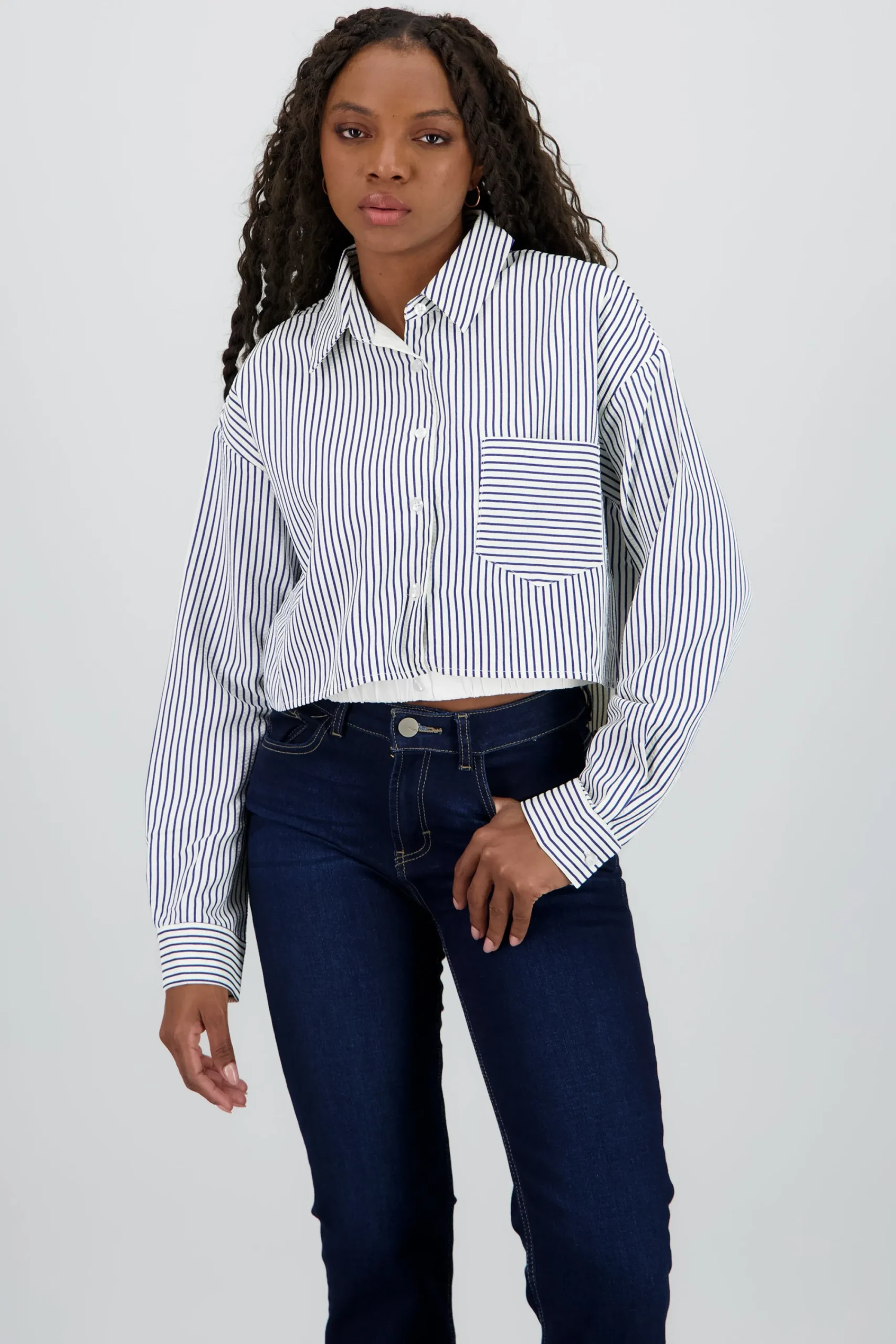 Shasa Long Sleeve Striped Shirt