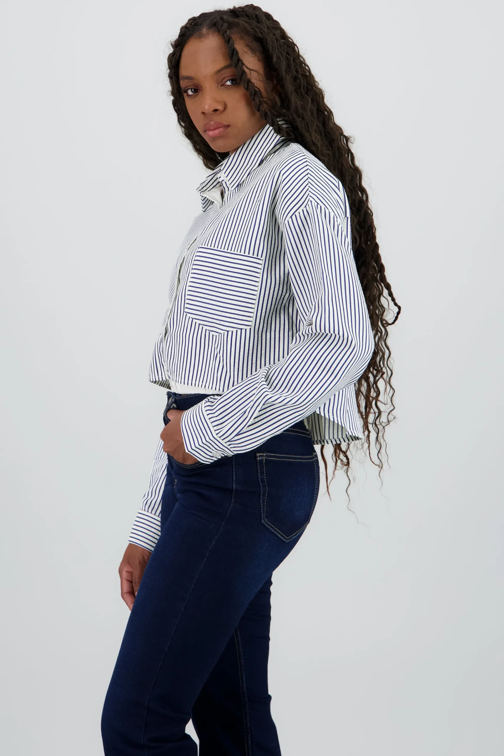 Shasa Long Sleeve Striped Shirt