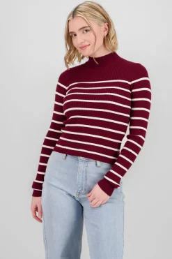 Shasa Long Sleeve Striped Sweater