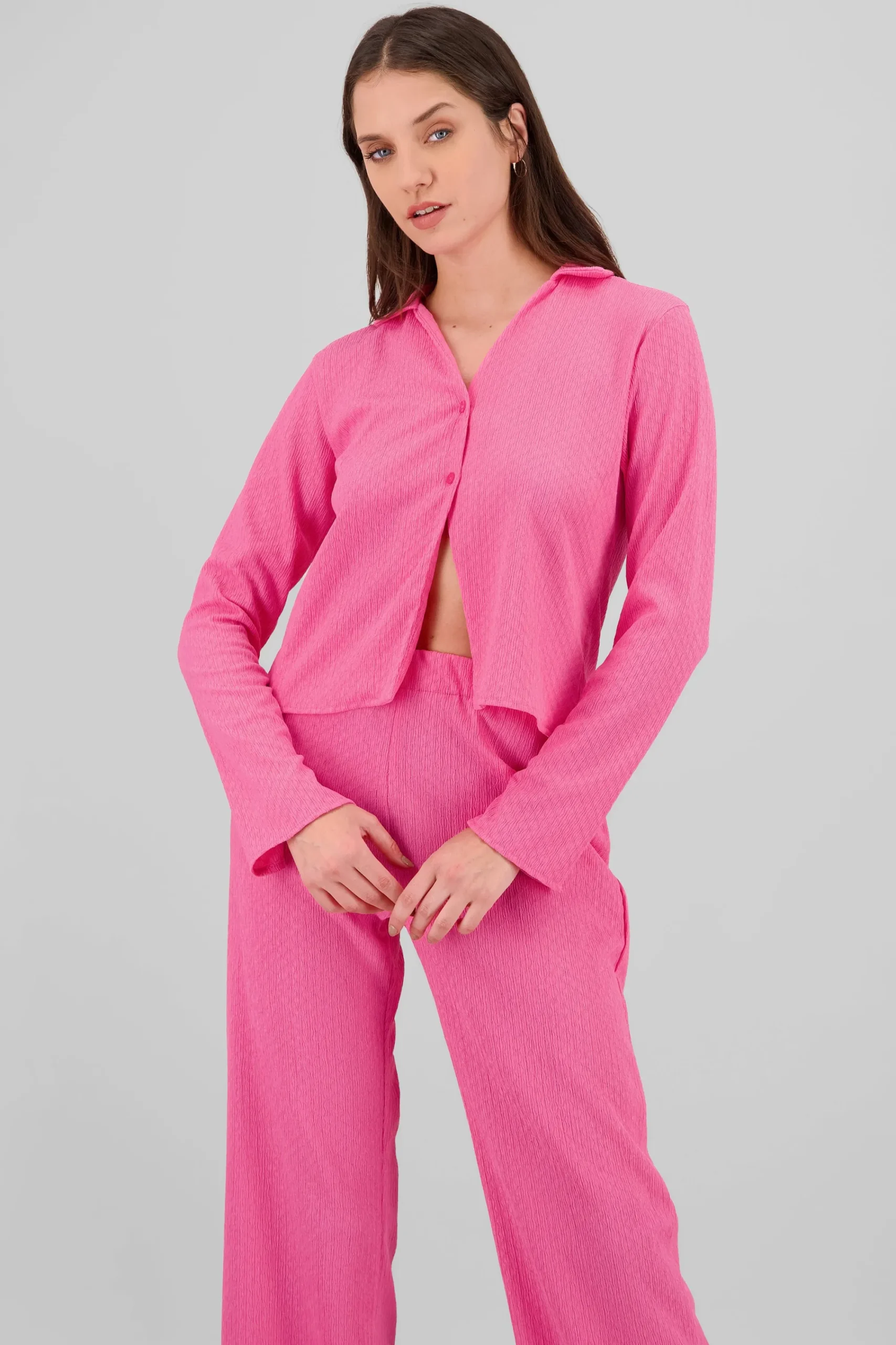 Shasa Long Sleeve Textured Shirt