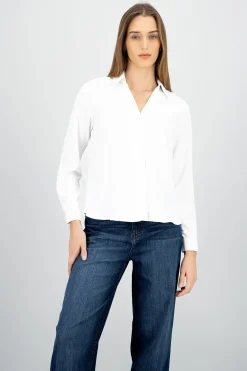 Shasa Long Sleeve Textured Solid Shirt