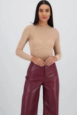 Shasa Long sleeved rhinestone top