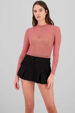 Shasa Long sleeved rhinestone top