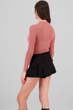 Shasa Long sleeved rhinestone top