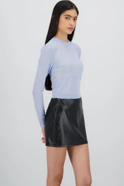 Shasa Long sleeved rhinestone top