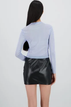 Shasa Long sleeved rhinestone top