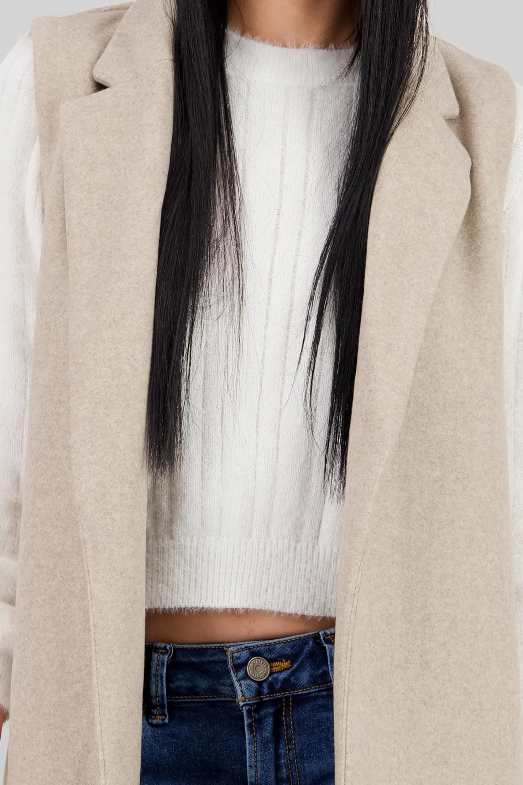 Shasa Long Solid Vest